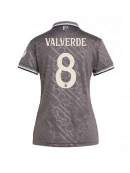 Billige Real Madrid Federico Valverde #8 Tredjedrakt Dame 2024-25 Kortermet